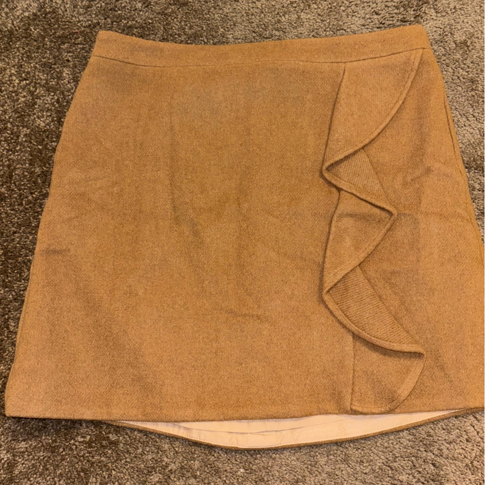 J. Crew Camel Knit Skirt